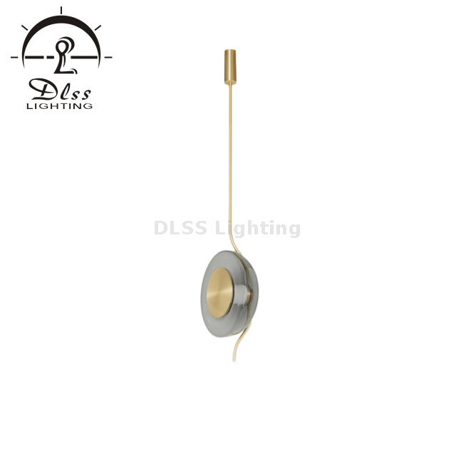 DLSS Lighting Lampadaire créatif moderne et élégant avec abat-jour en verre clair, fumé et ambré 9285F