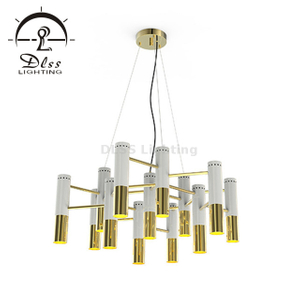 Lustre de luxe blanc * lustre moderne argenté avec douille E14
