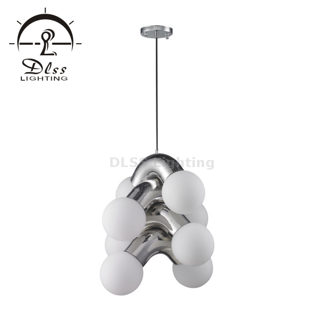 Déco Lampe Moderne Illuminacion Design Lampe Argent/Noir Lampes Suspendues
