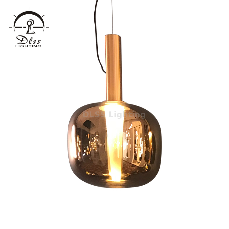 Lampadare DLSS Lampe à suspension LED en verre or/argent/cuivre Modern Lighting