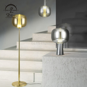 DLSS Lampadare Modern lighting Collection Lampe de table LED en verre doré/argenté/cuivré