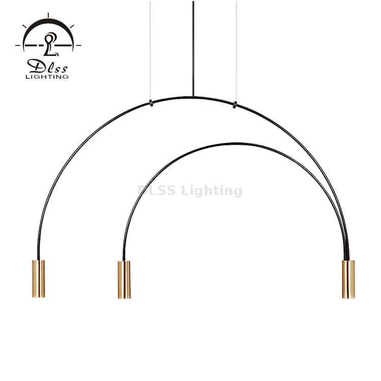 DLSS Lustre décoration de meubles GU10, suspension à 3 lumières en arc