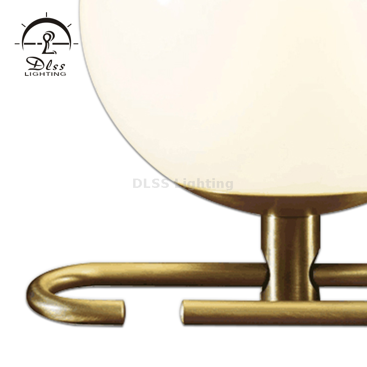 DLSS Lampes et éclairage Meubles assortis Lampe de table réglable en verre Globe